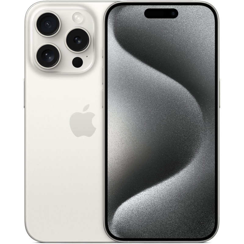Купить Apple iPhone 15 Pro 128 ГБ, «титановый белый» в интернет ...